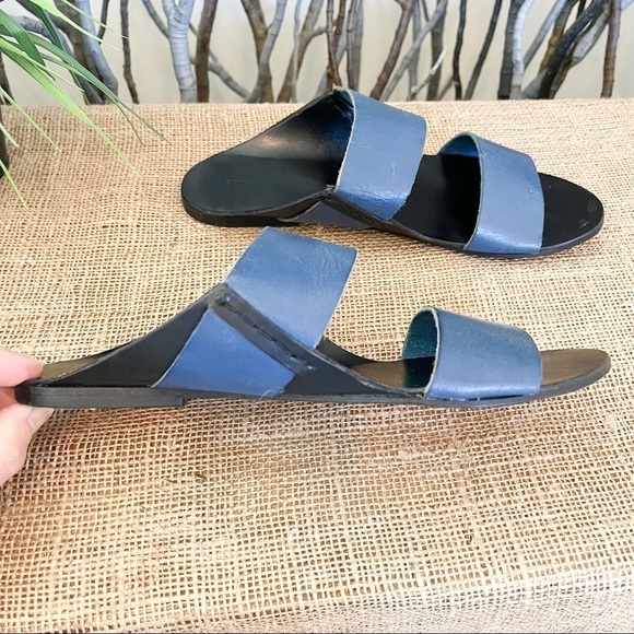 Urban Outfitters BDG Robyn Strap Blue Leather Sandals Size 9 Women’s - Picture 10 of 13